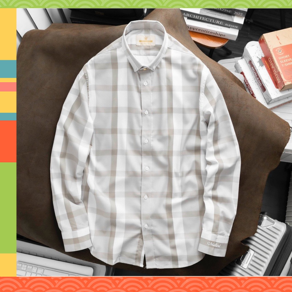 ẢNH SHOP CHỤP - Hàng sẵn shop - Áo sơ mi caro Musland đơn giản dáng SLimFit - 1 chiếc sơmi nam mát mịn mềm đẹp xuất sắ
