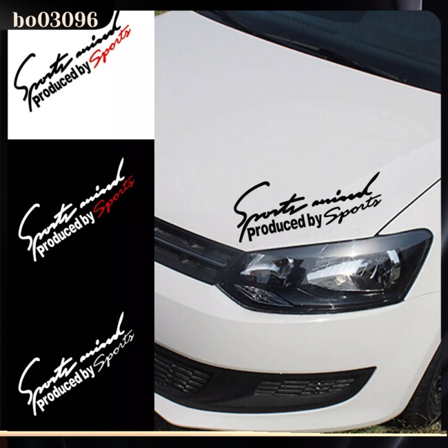 Miếng Dán Trang Trí Đèn Pha Xe Hơi Thể Thao In Chữ Made By Sports