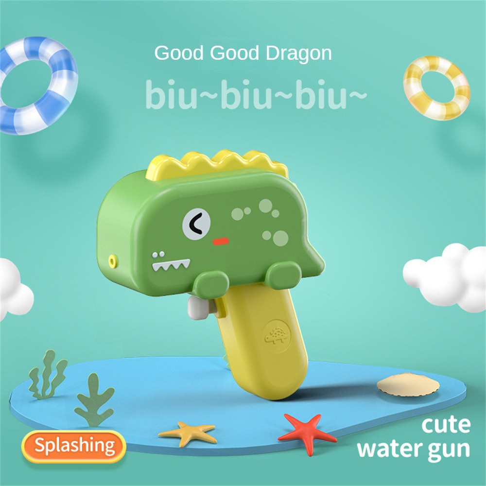 Súng Nước Hình Khủng Long Hoạt Hình Dễ Thương Cho Trẻ Em Chơi Ngoài Trời