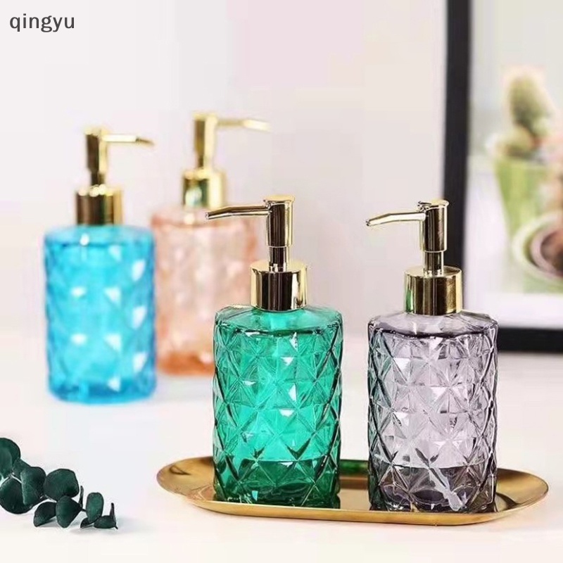 Bình Thủy Tinh Dày Dung Tích 350ml Đựng Xà Phòng Dạng Nhấn Tiện Dụng