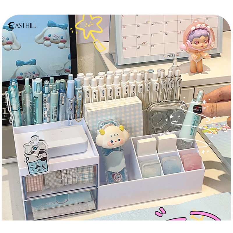 SANRIO Hộp Đựng Bút Để Bàn Họa Tiết Kuromi My Melody Cinnamoroll Dễ Thương Đa Năng Tiện Dụng Cho Học Sinh