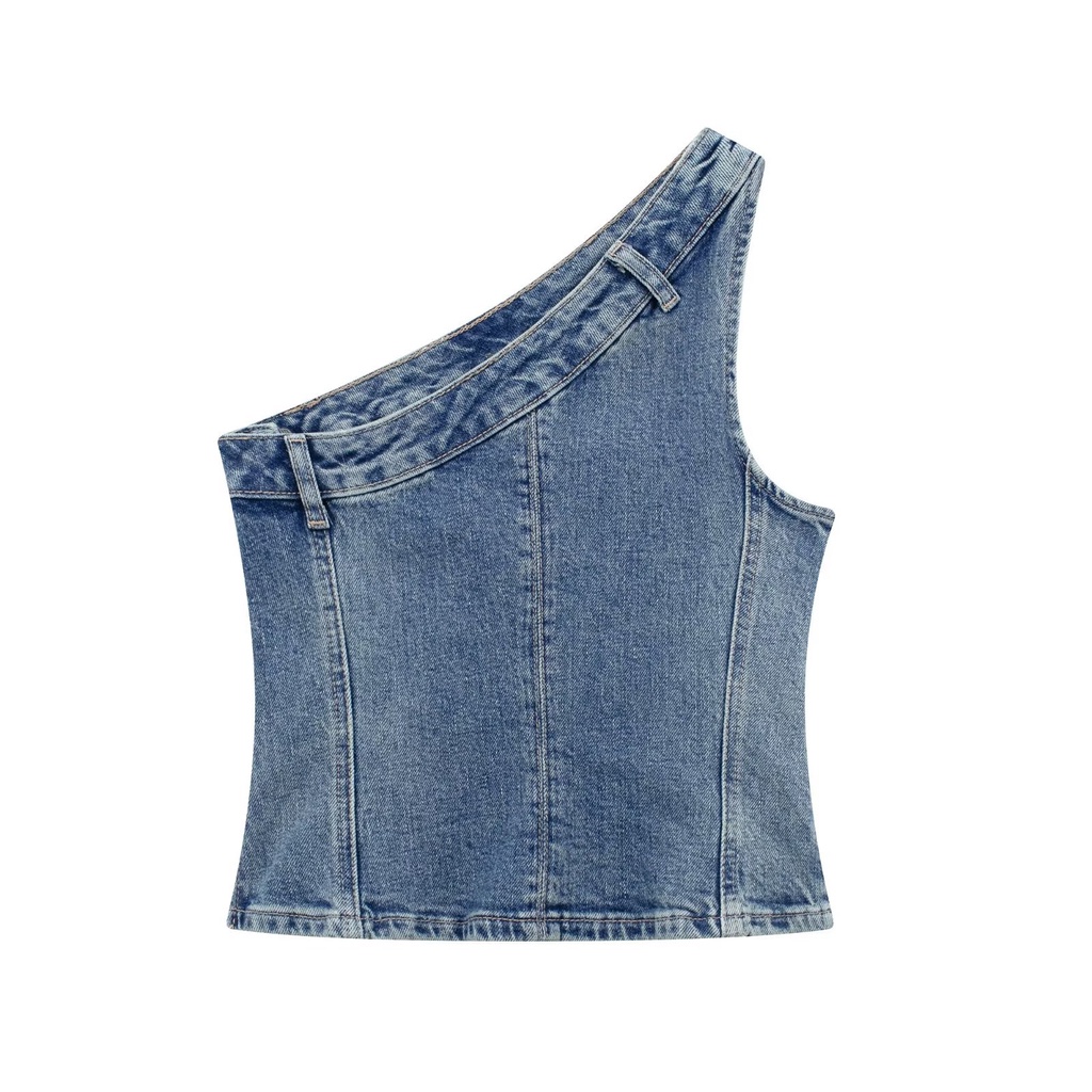Uibey Áo Vest Cao Bồi Tự Cách Ly Cổ Chéo 8540