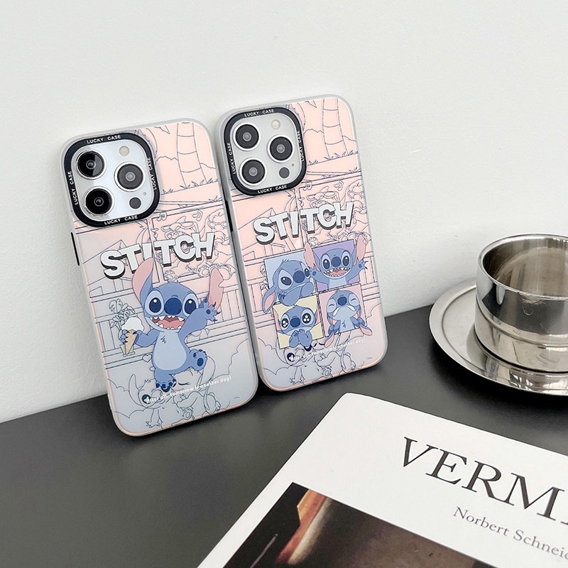 Ốp Điện Thoại imd Mềm Hiệu Ứng Ánh Laser Hình Stitch Cho iPhone 14 Pro Max 13 12 Pro Max 11