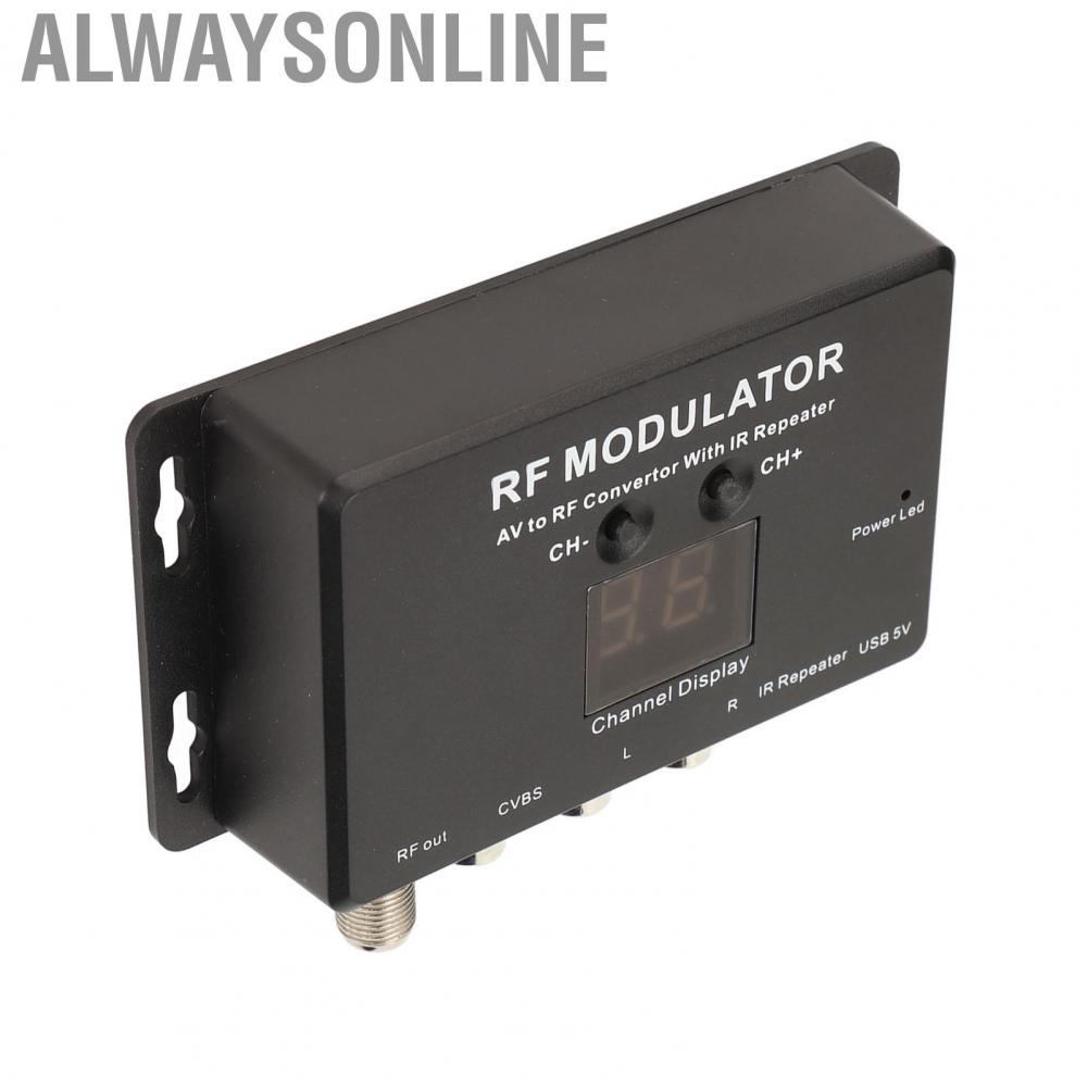 Alwaysonline RF Modulator Professional PAL NTSC 21 Channel AV to Convertor for Set Top Box DVR DVD hot