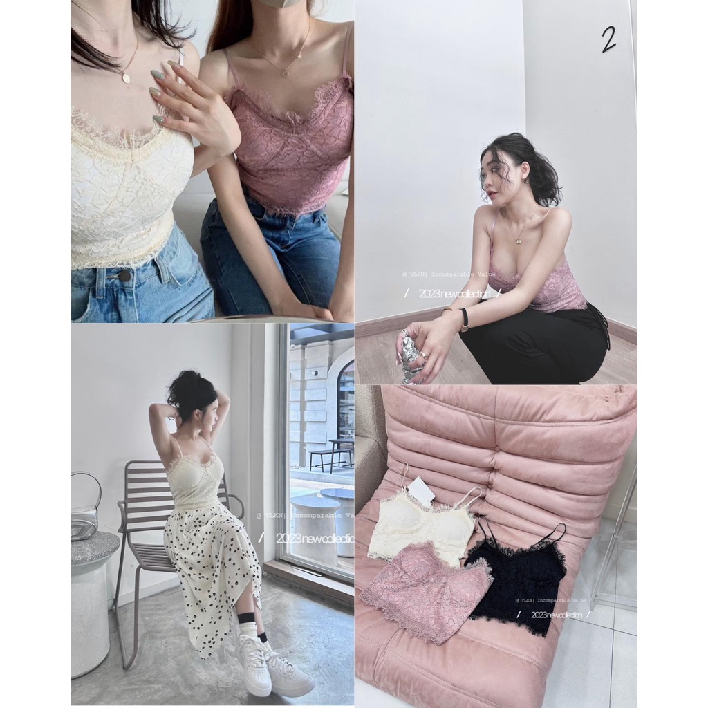 Áo hai dây cúp ren