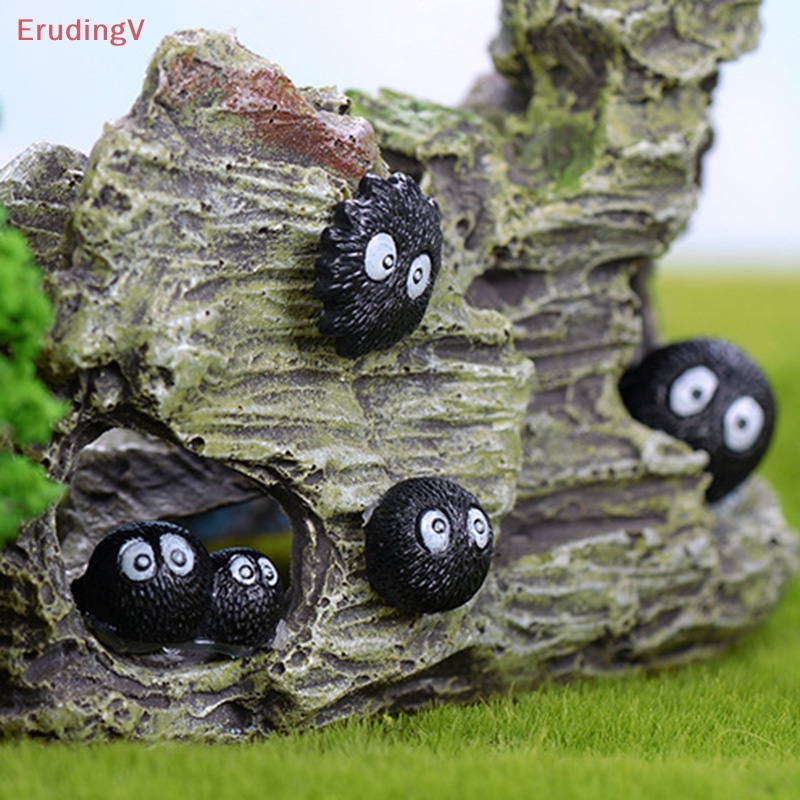 Set 10 Quả Bù Nhìn Màu Đen Dùng Trang Trí Phong Cảnh DIY