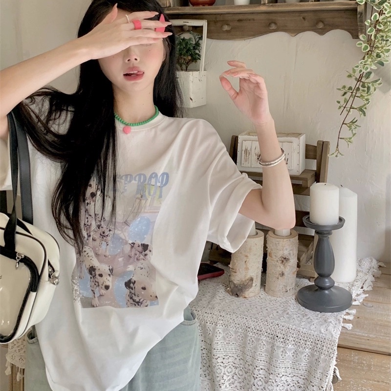 NRVP Áo Thun 100% Cotton Tay Ngắn Phong Cách Hàn Quốc Mới