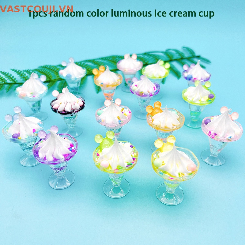 1 Que Kem Dạ Quang Mini Bằng Nhựa Resin Dễ Thương Dùng Trang Trí DIY