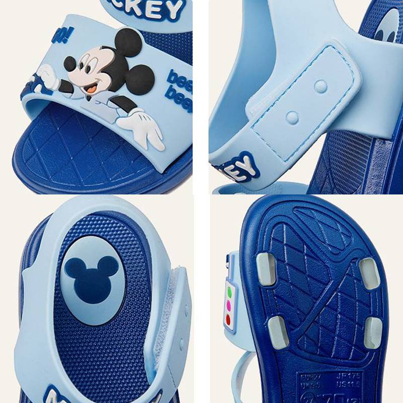 Xăng đan Đế Mềm Chống Trượt Thoáng Khí Không Thấm Nước In Hình Mickey Disney Dành Cho Bé Trai