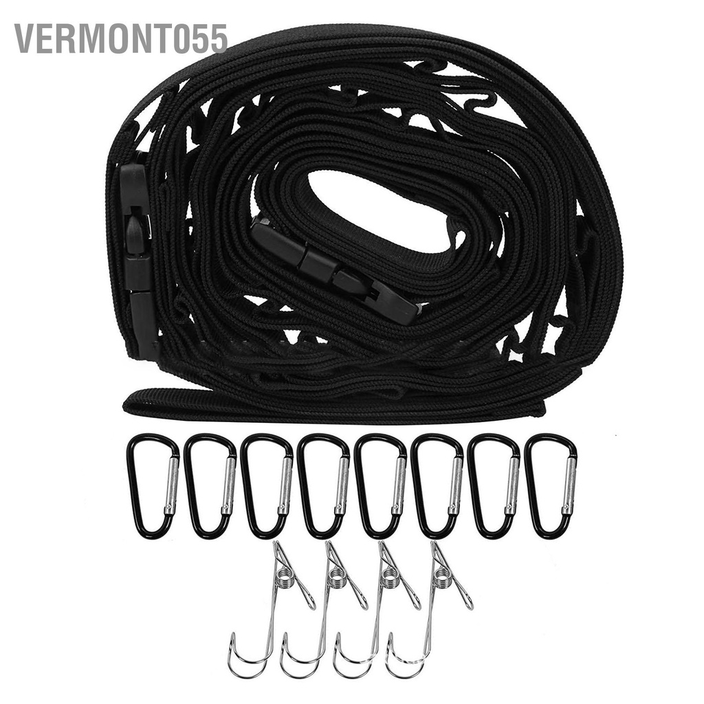 Vermont055 Cắm Trại Dây Buộc Ngoài Trời Phơi Quần Khu Đeo Lưu Trữ Lều Có Khóa D