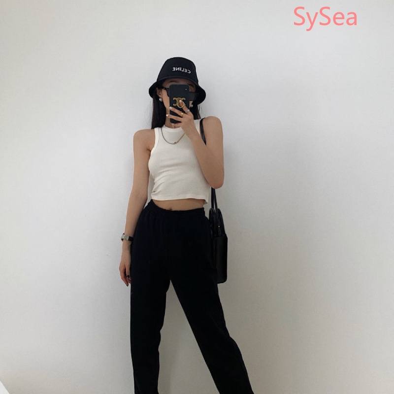 Áo Croptop Hai Dây Thể Thao Thời Trang Mùa Hè Hàn Quốc Dành Cho Nữ