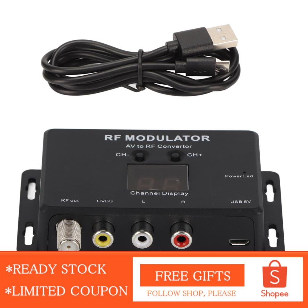 Alwaysonline RF Modulator Professional PAL NTSC 21 Channel AV to Convertor for Set Top Box DVR DVD hot
