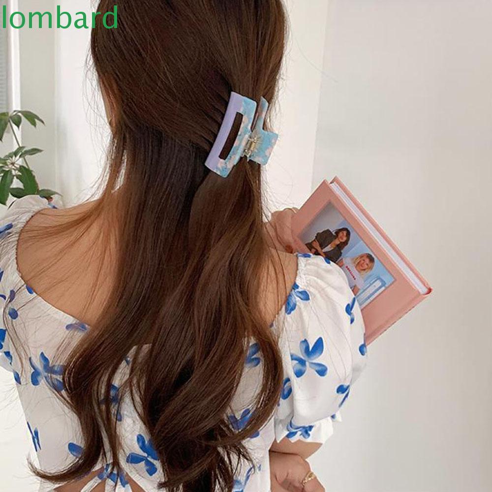 Kẹp Tóc Acrylic Phối Màu Sang Trọng Phong Cách Hàn Quốc 2021