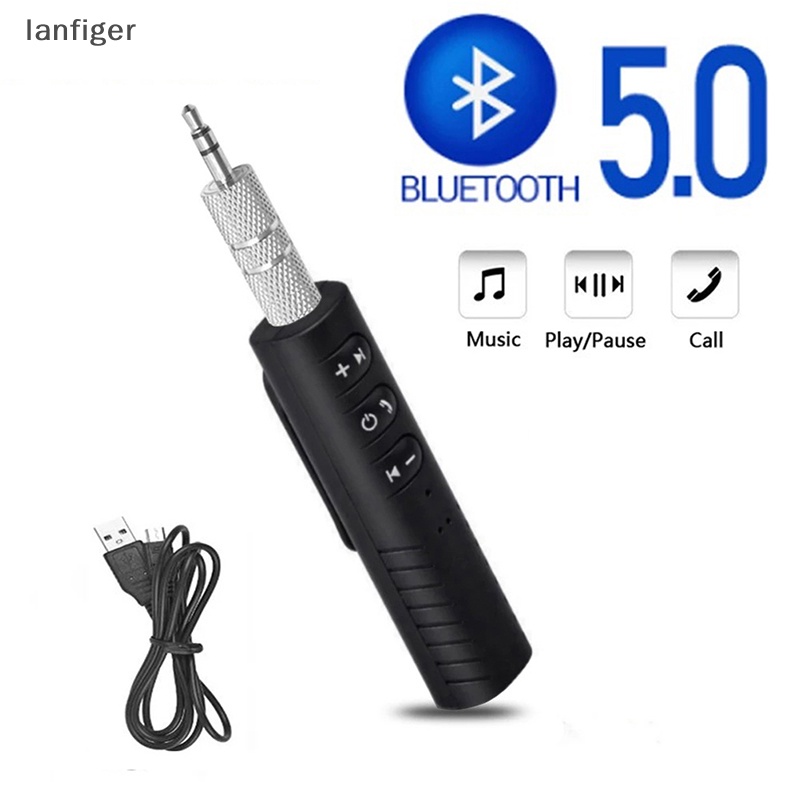 Thiết Bị Nhận Tín Hiệu Bluetooth 5.0 Không Dây Jack Cắm 3.5mm Cho Xe Hơi