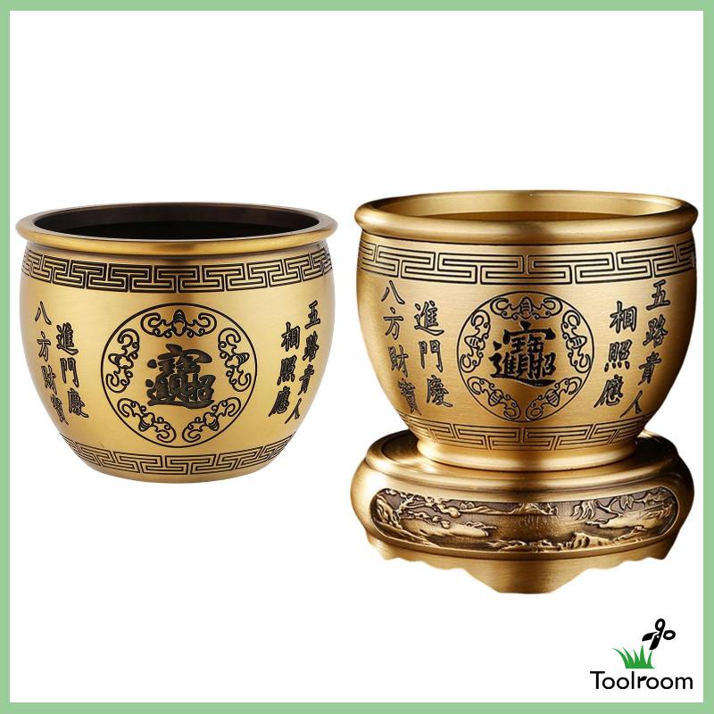 [Toolroom] Bát Phong Thủy Bằng Đồng Thau Điêu Khắc Kho Báu Trang Trí Phòng Ăn