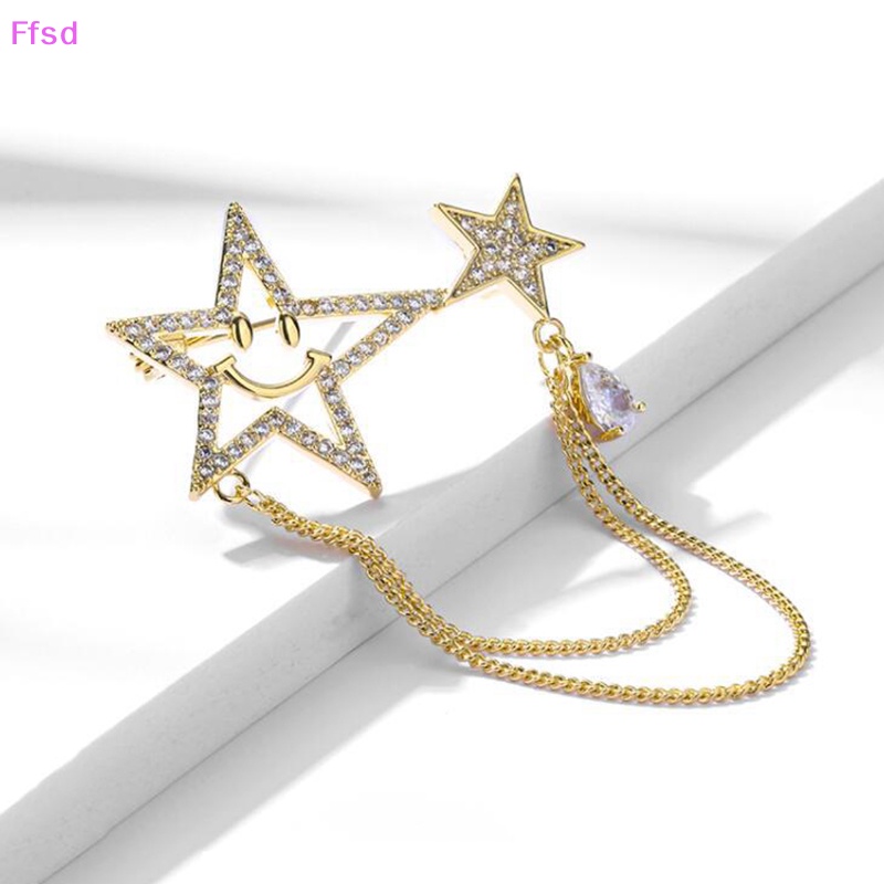 Ghim Cài Áo Đính Đá Phối Tua Rua Thời Trang