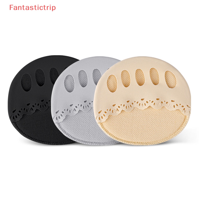 1 Cặp Đệm Ngón Chân Phối Ren Rỗng Mềm Mại Thoáng Khí Chống Mài Mòn Mới