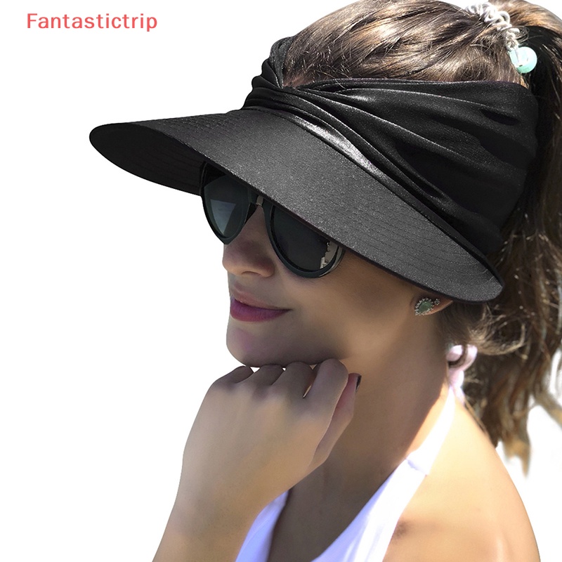 Mũ Lưỡi Trai Hở Chóp Co Giãn Thoáng Khí Chống Tia UV Thời Trang Đi Biển Mùa Hè Mới Cho Nữ