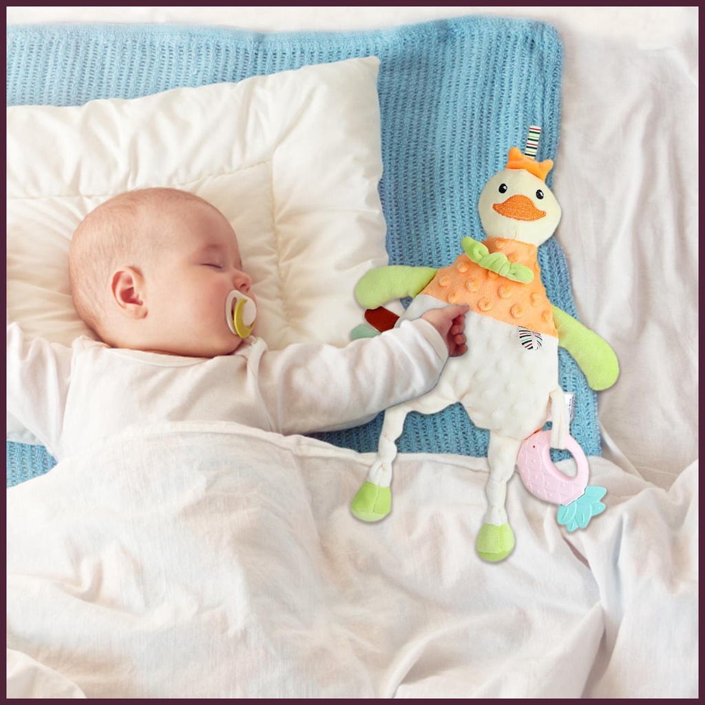 Đồ Chơi Nhồi Bông 3D Mềm Mại An Toàn Cho Bé Mọc Răng