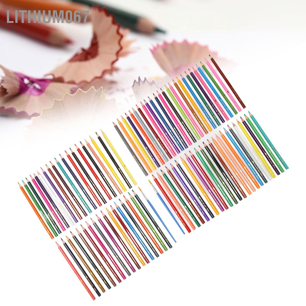 Lithium067 Bút Chì Màu Nước Các Loại Sắc Được Nét Sẵn Lục Giác Để Tô Thiết Kế Tranh