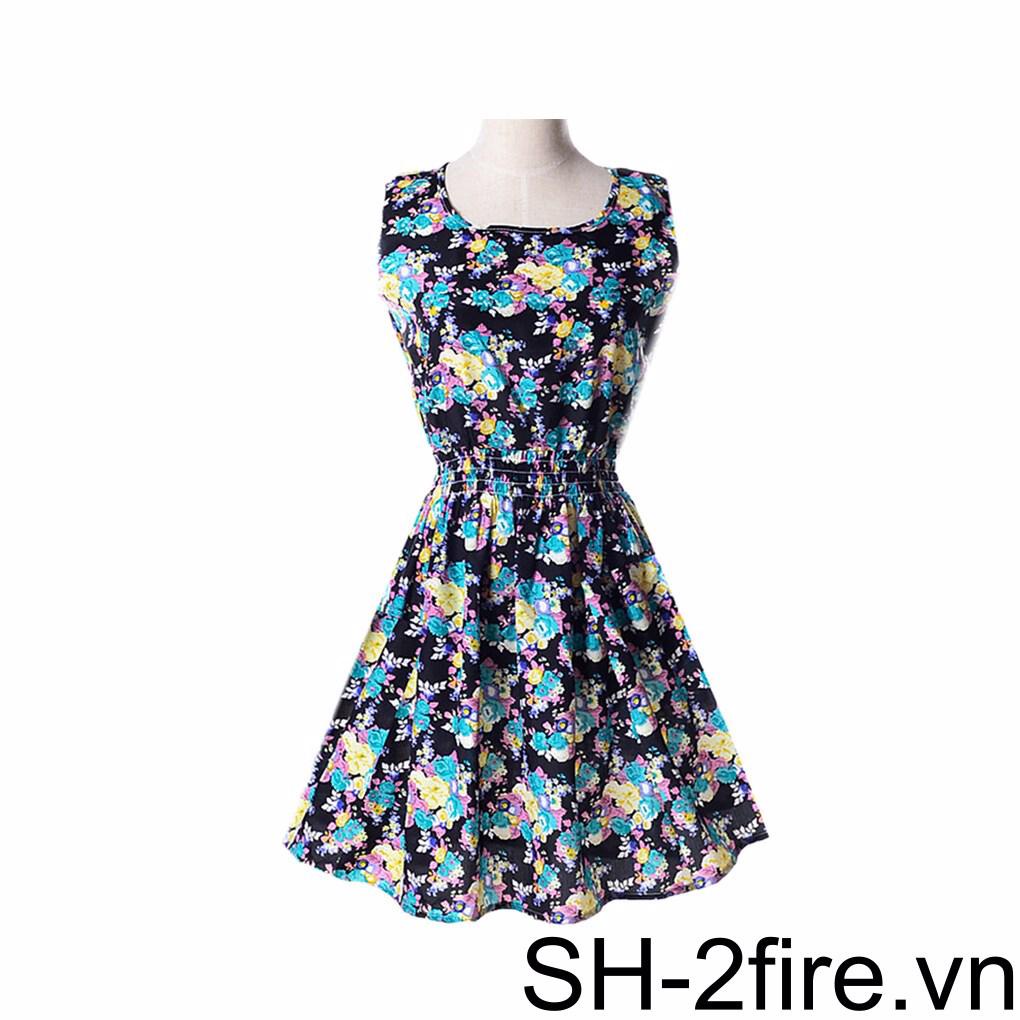 Đầm Mini SáT NáCh In Hoa ThờI Trang