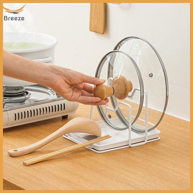 Giá Đỡ Nắp Nồi / Muỗng / Đũa Tiện Dụng Cho Nhà Bếp