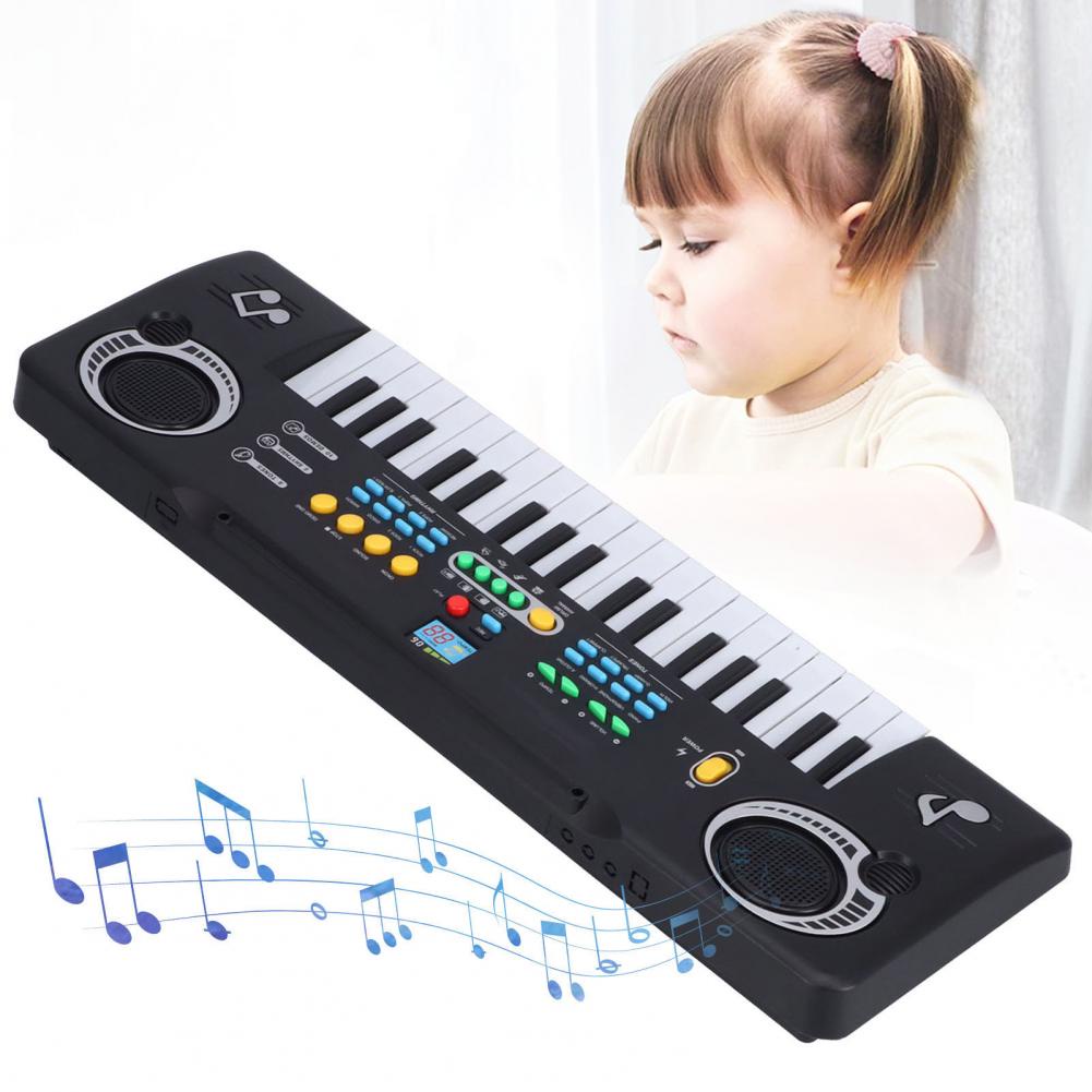 Đàn Piano Điện Tử Trẻ Em Mini 37 Phím Bàn Đa Năng Di Động Cho Bé Học Tập AKOASM
