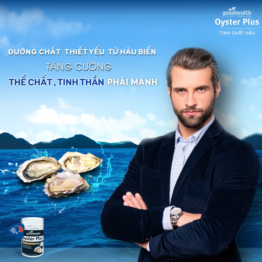 Viên tinh chất hàu biển Oyster Plus Goodhealth tăng cường sức khỏe sinh lý nam giới 60 viên BeautiMax