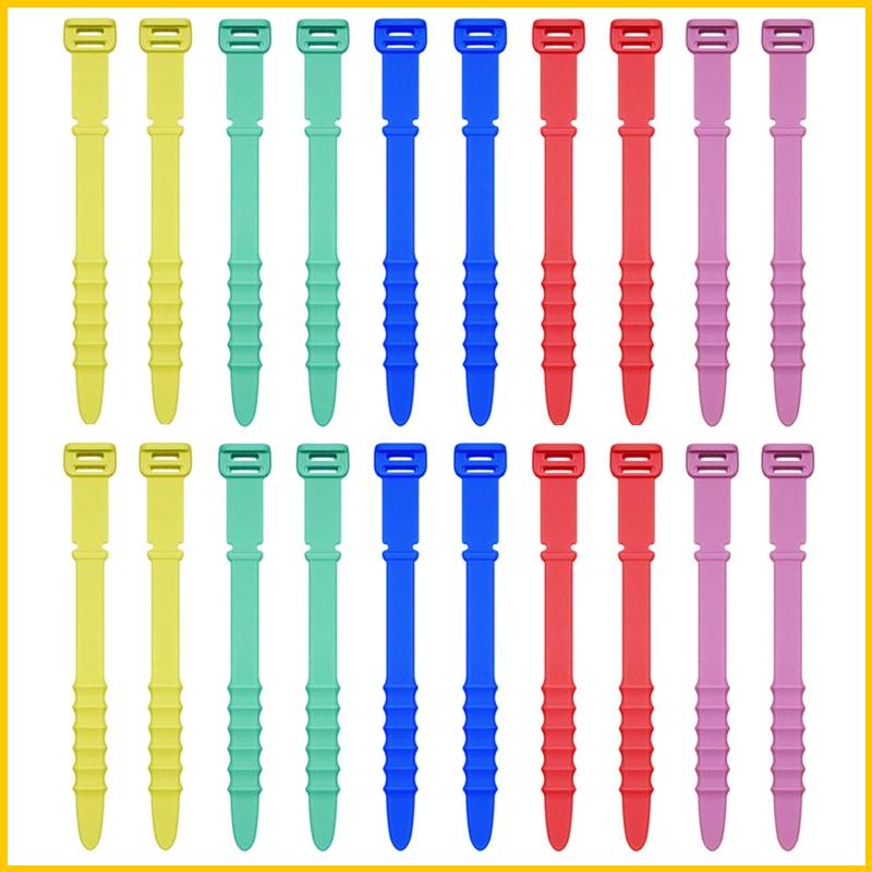 Bộ 20 Dây Quấn Dây Cáp Bằng Silicone