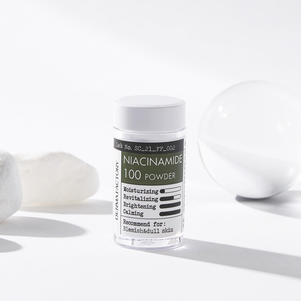 Bột dưỡng da Derma Factory Niacinamide 100 Powder 9g Zelda Store
