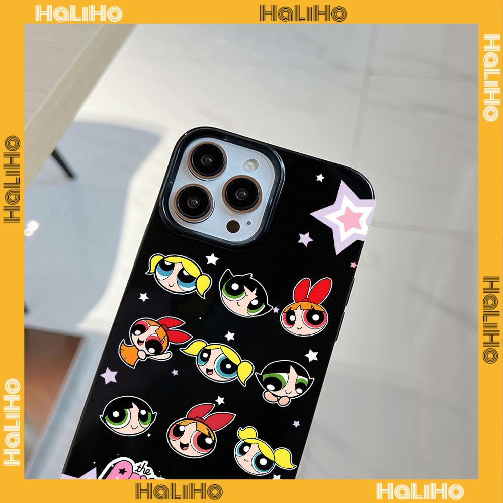 For iPhone 11 iPhone Case Black Glossy TPU Soft Case Shockproof Protection Camera Cute Cartooncute Avatar Compatible with iPhone 14 13 Pro max 12 Pro Max 11 xr xs max 7Plus 8Plus