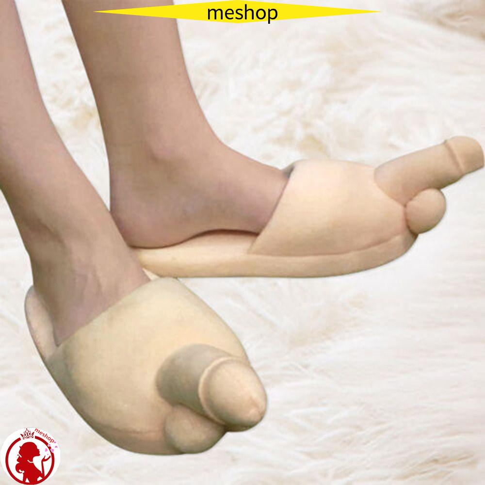 1 Đôi Dép Bông Đi Trong Nhà Đế Bằng Kiểu Dáng Vui Nhộn Sáng Tạo
