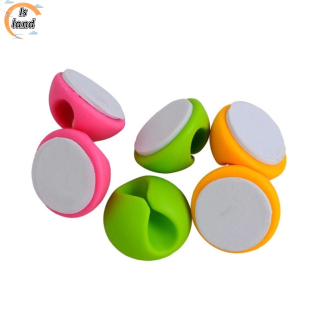 Kẹp Cao Su Cố Định Dây Cáp Usb Để Bàn Thông Dụng (Màu Sắc Ngẫu Nhiên)