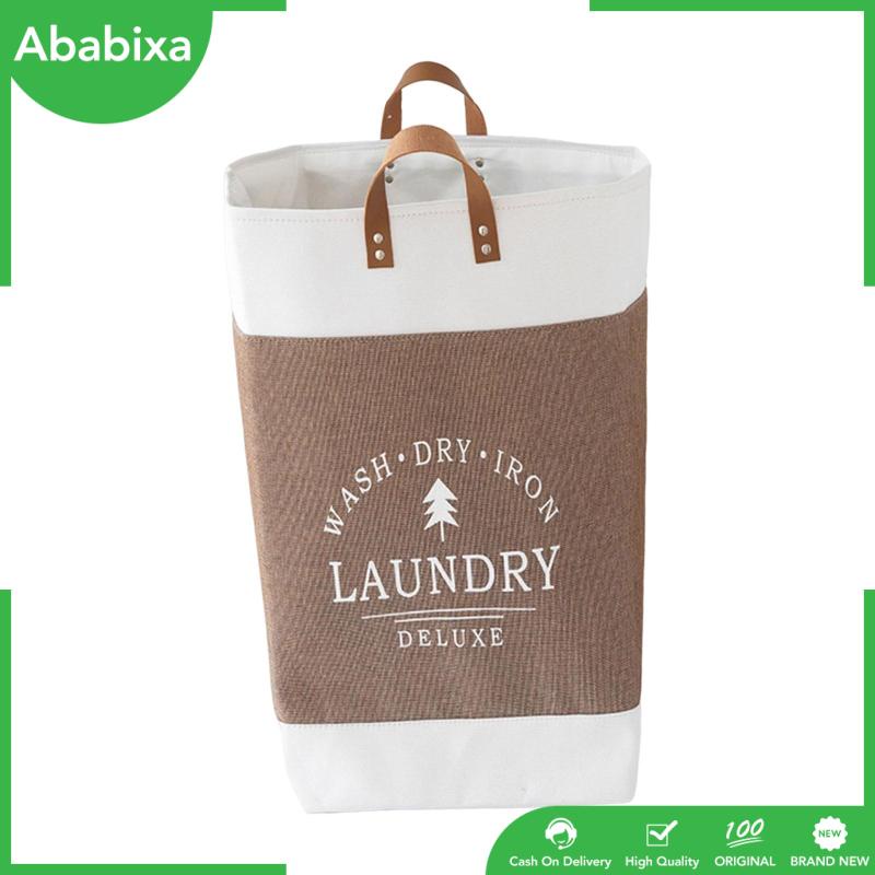 [Ababixa] Giỏ Đựng Đồ Giặt Gấp Được Có Tay Cầm Cho Khách Sạn / Đồ Chơi Phòng Tiện Ích