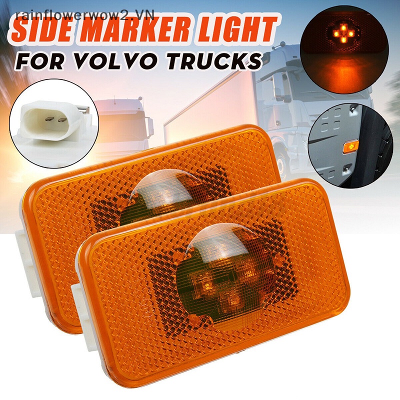 [Hàng Có Sẵn] Đèn Đánh Dấu Hai Bên 4 Bóng LED 24V Màu Hổ Phách 20789440 Đèn Đánh Dấu Bên Hông Xe Hơi (H)