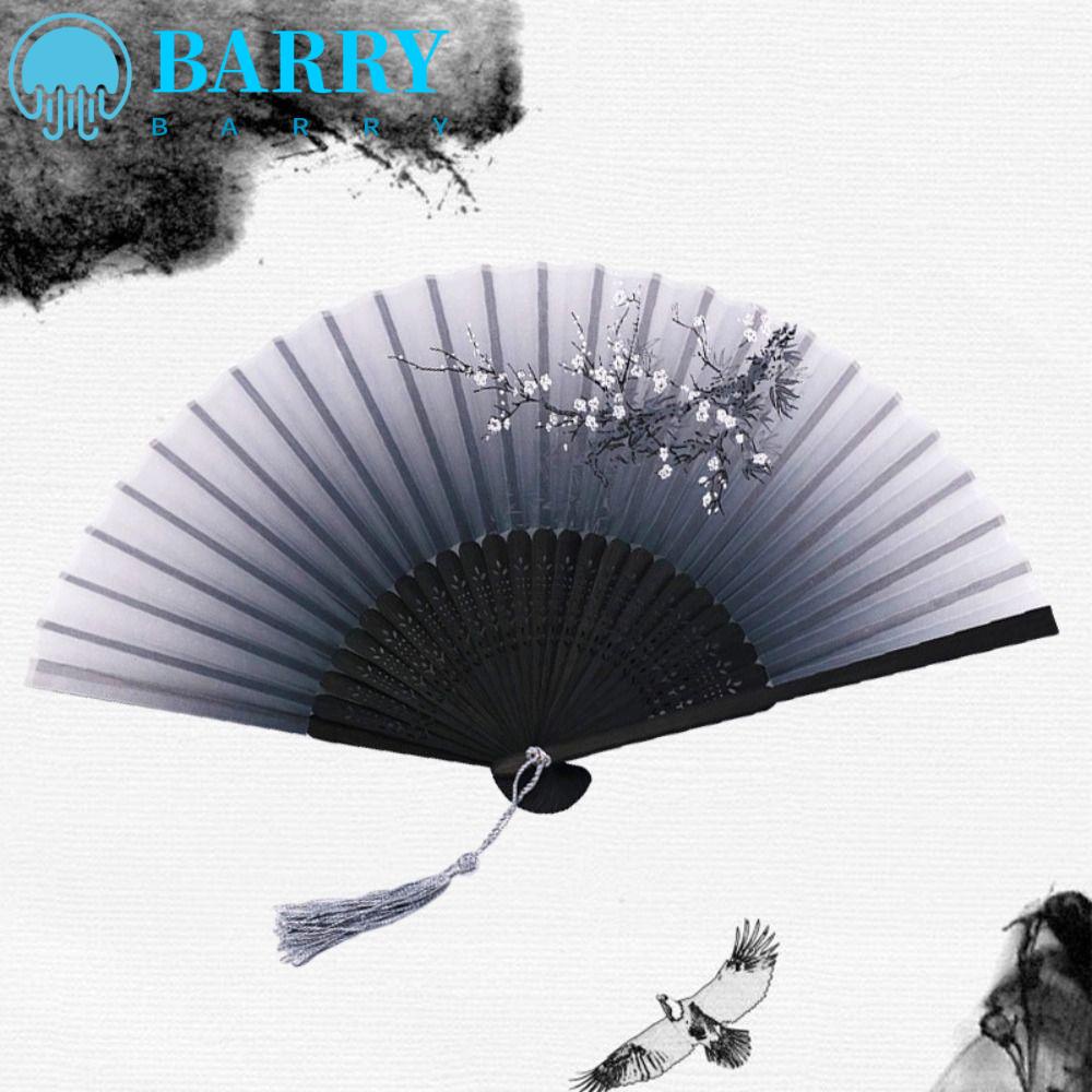 Quạt Xếp Cầm Tay Bằng Lụa Chất Lượng Cao Phong Cách Trung Hoa
