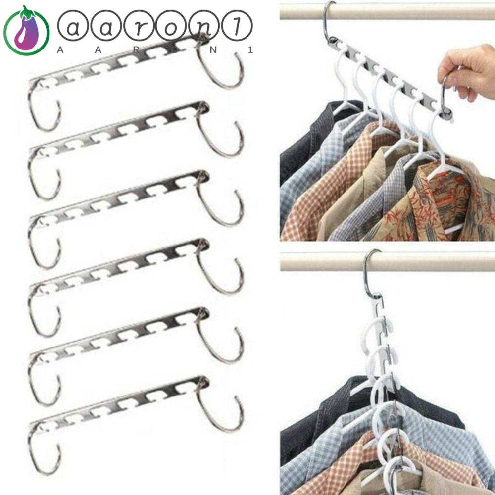 Aaron1 Móc Treo Quần Áo Bằng Thép Không Gỉ Tiết Kiệm Không Gian Đa Năng