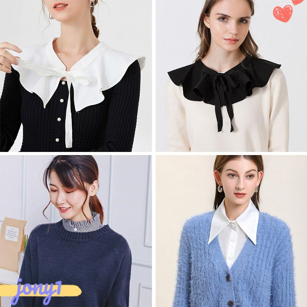 Cổ Áo Rời Chất Liệu Cotton Phong Cách Cổ Điển Thời Trang Cho Nữ