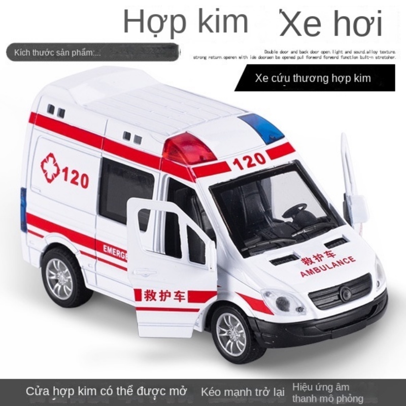 Mô Hình Xe Cứu Thương Chống Rơi Vỡ Dành Cho Bé Trai Và Bé Gái