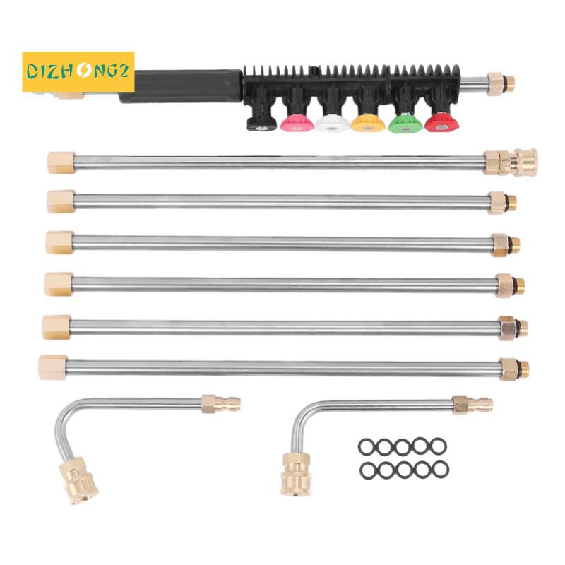 Pressure Washer Extension Wands - 120 Inch Power Washer Gutter Cleaning Tools, Telescoping Replacement Lance, Window Cleaner Nozzles Tips