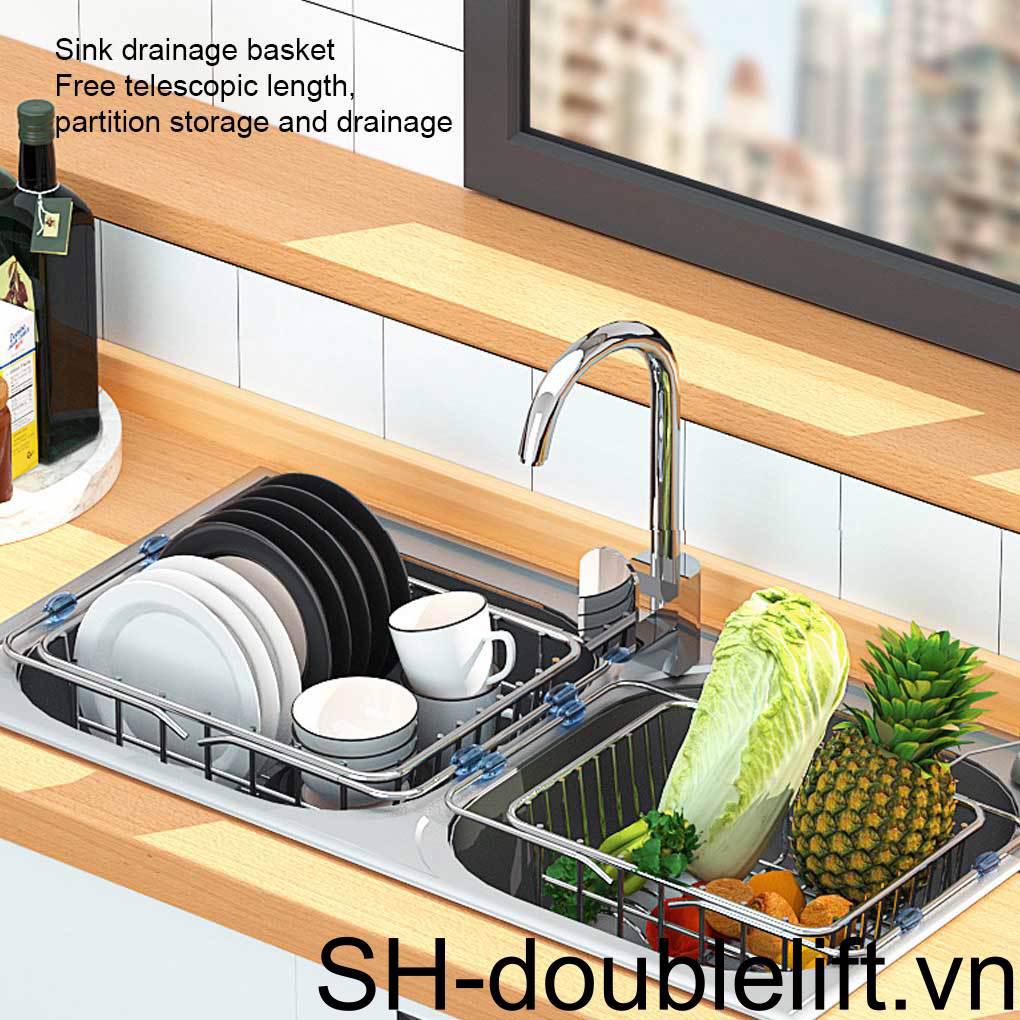 Rổ Rửa Rau Củ Quả Bằng Thép Không Gỉ Tiện Dụng Cho Nhà Bếp