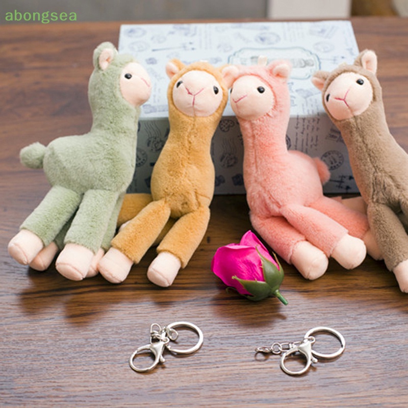Móc Khóa Hình Lạc Đà Alpaca Nhồi Bông Dễ Thương