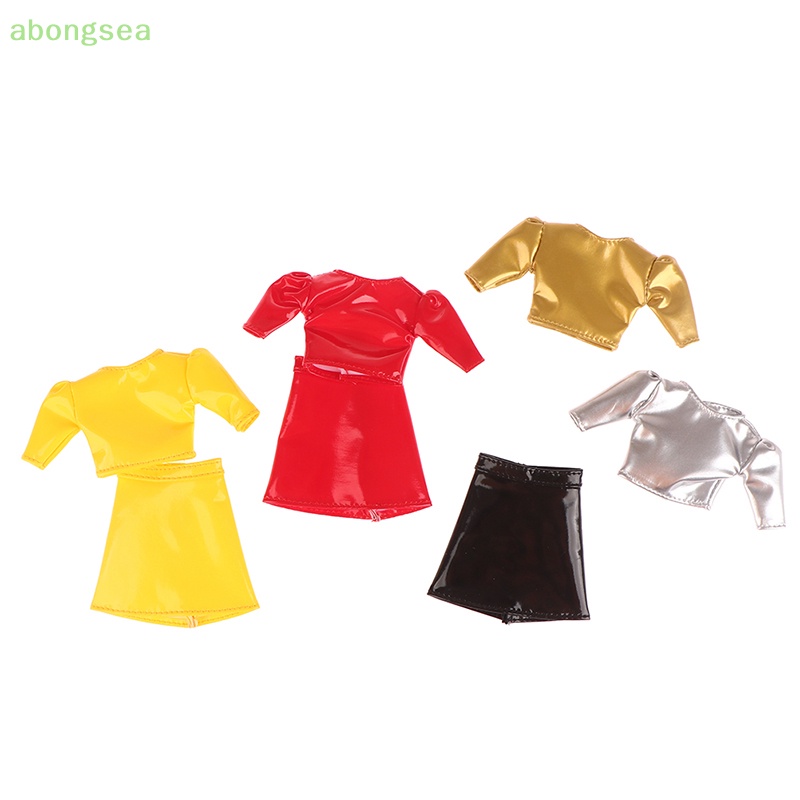 Đầm Búp Bê Tay Ngắn Chất Liệu Da PU 29cm