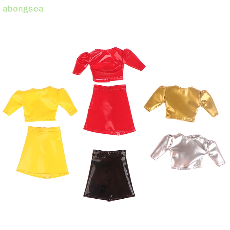 Đầm Búp Bê Tay Ngắn Chất Liệu Da PU 29cm