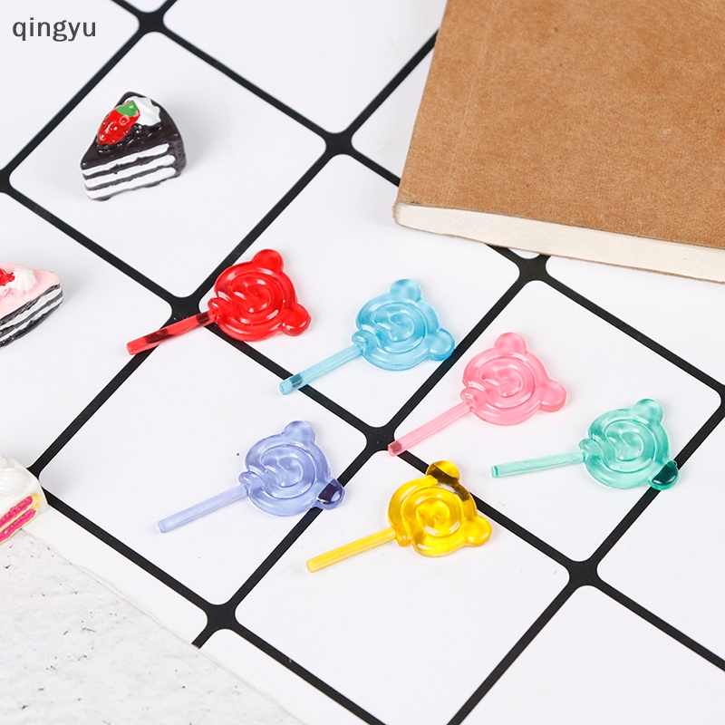 Bộ 6 Kẹo Lolipop Đồ Chơi Búp Bê Tỉ Lệ 1: 12