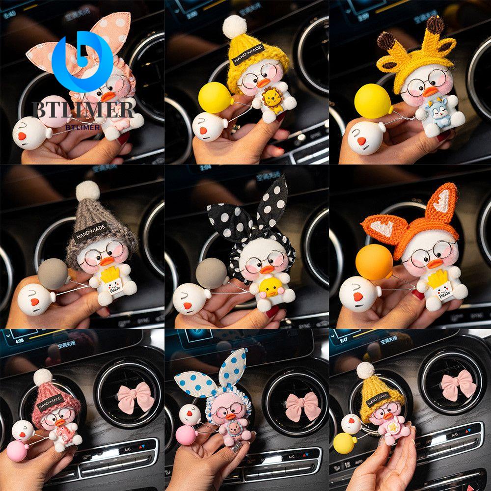 Kẹp Khuếch Tán Nước Hoa Gắn Điều Hòa Xe Hơi Hình Thỏ Vịt Đáng Yêu