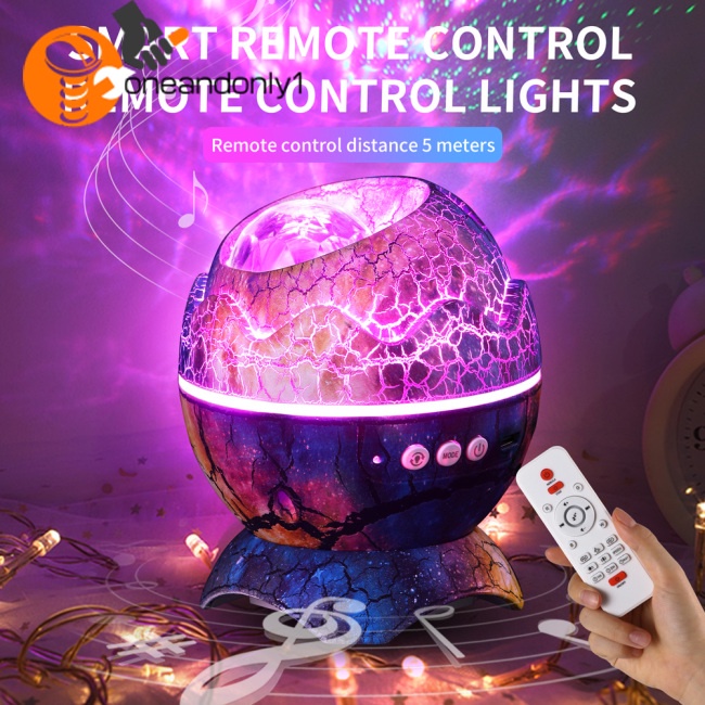 Bộ Trứng Khủng Long Đèn Led Galaxy Bluetooth Điều Khiển Từ Xa Dành Cho Trẻ Em