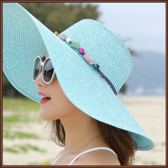 Mũ Rộng Vành Che Nắng Thời Trang Đi Biển Mùa Hè Cho Nữ