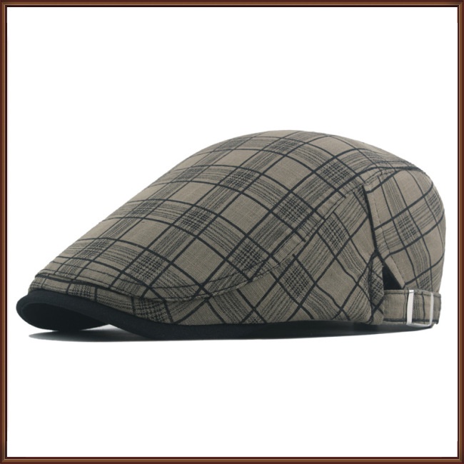 Mũ Beret Chống Nắng Thoáng Khí In Họa Tiết Kẻ Sọc Nhiều Màu Tùy Chỉnh Thời Trang Cho Nam