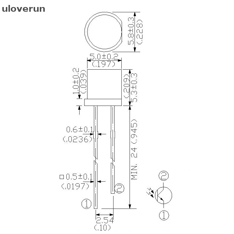 Uloverun Set 20 Điện Trở Quang SGPT5053C Chuyên Dụng